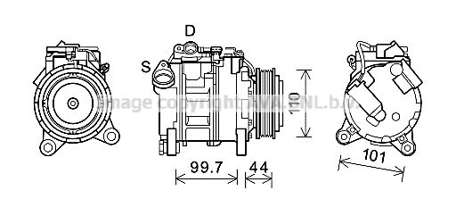 AVA QUALITY COOLING Kompressor,kliimaseade BWK493